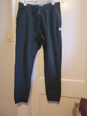 Reigning Champ Dark Green Fleece Drawstring Sweatpants